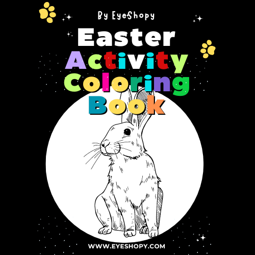 Easter Activity Coloring Book For Kids